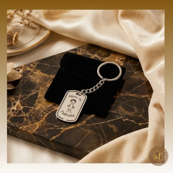 Porta Chaves personalizado Madrinha/Padrinho