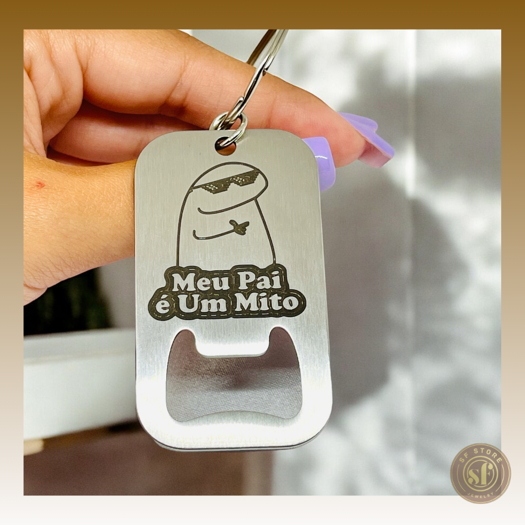 Porta-Chaves personalizado Abre Garrafas (Personalizável)