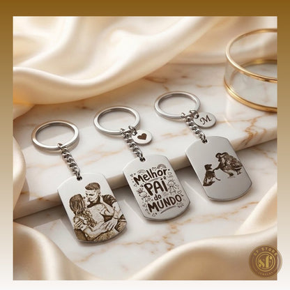 Porta-Chaves personalizado Memory (Foto Realista ou Ilustrada)