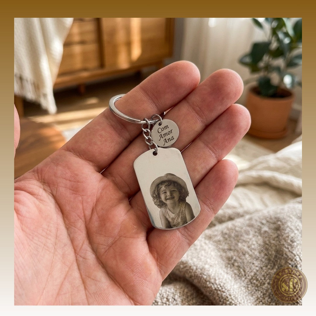 Porta-Chaves personalizado Memory (Foto Realista ou Ilustrada)