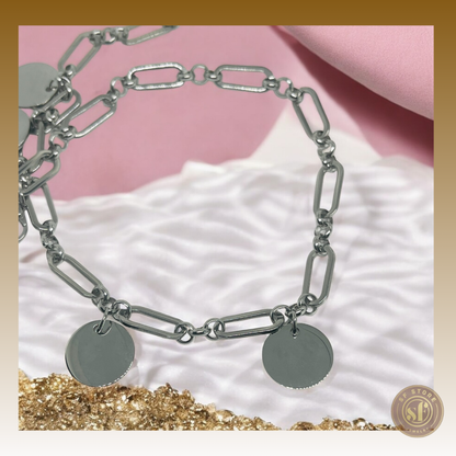 Pulseira personalizada For You (medalhas redondas)