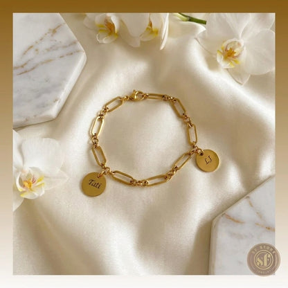 Pulseira personalizada For You (medalhas redondas)