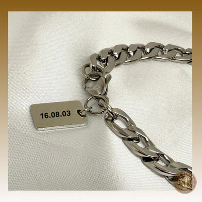 Pulseira personalizada Titan - Olhar c/ medalha