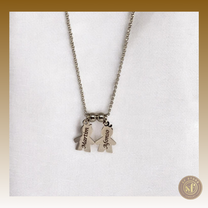 Colar Laços de Amor  (Personalizado)