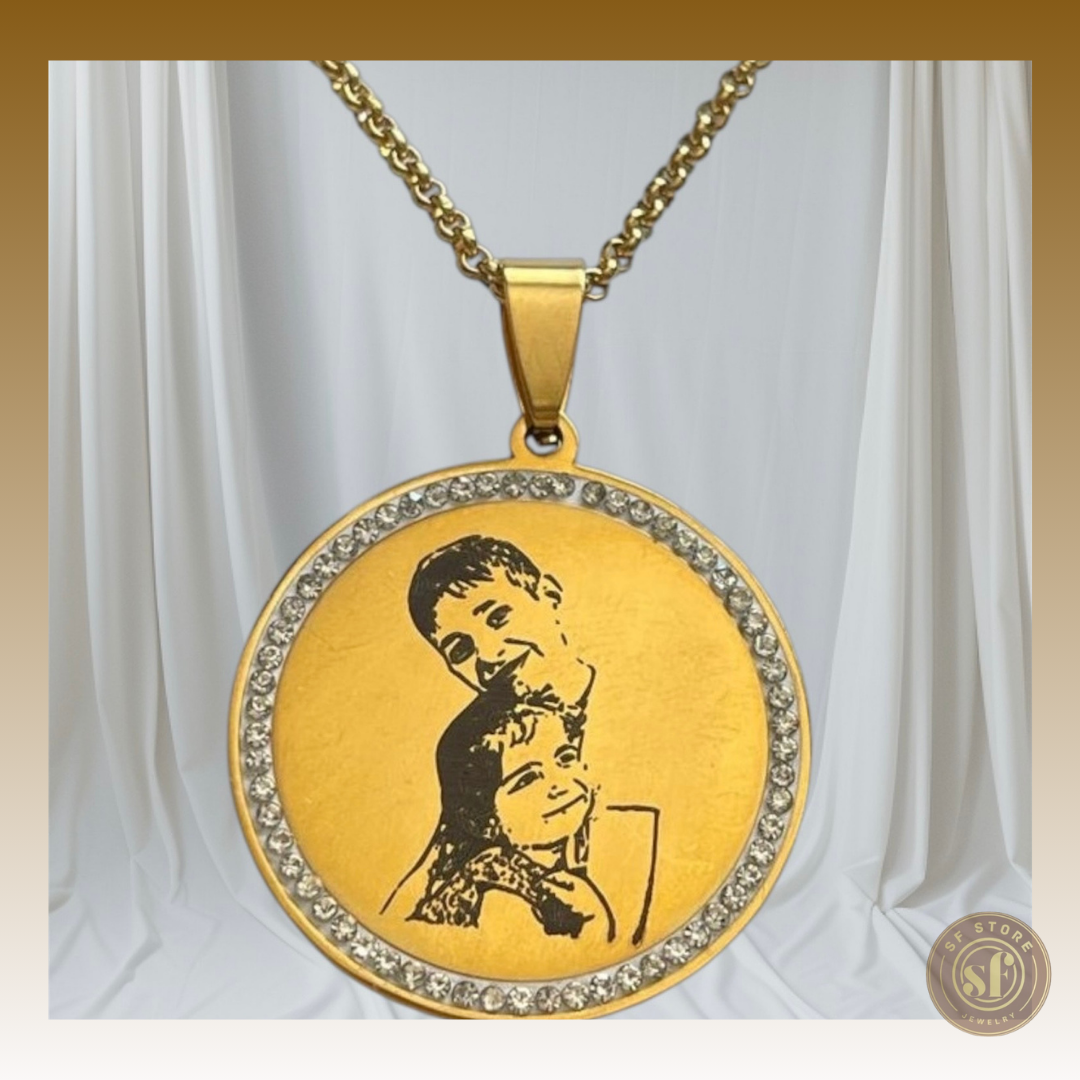 Colar Foto Ilustrada Mod. III (Personalizável)