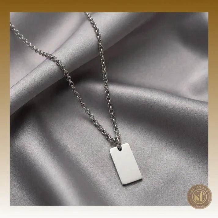 Colar personalizado Chapa Retangular (mini)